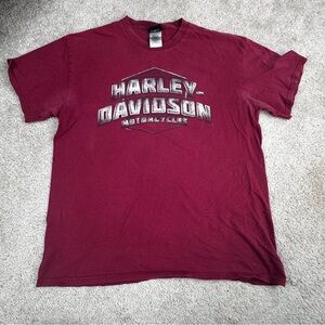 Harley-Davidson Golden Isles Brunswick, Ga Graphic Print Double Sided Size L